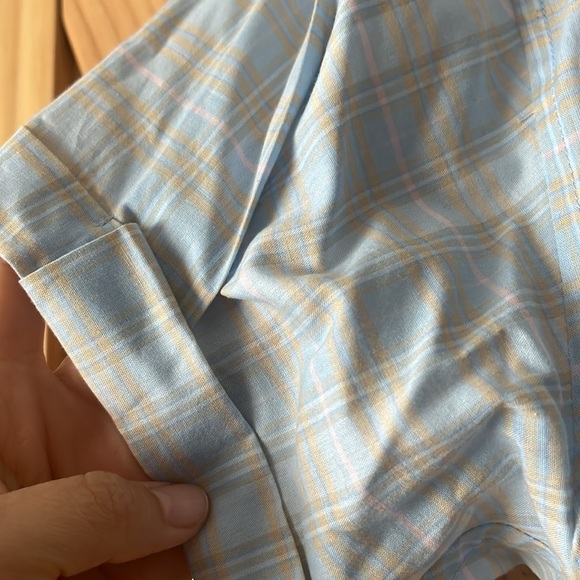 Leylie plaid button up top - Picture 3 of 7